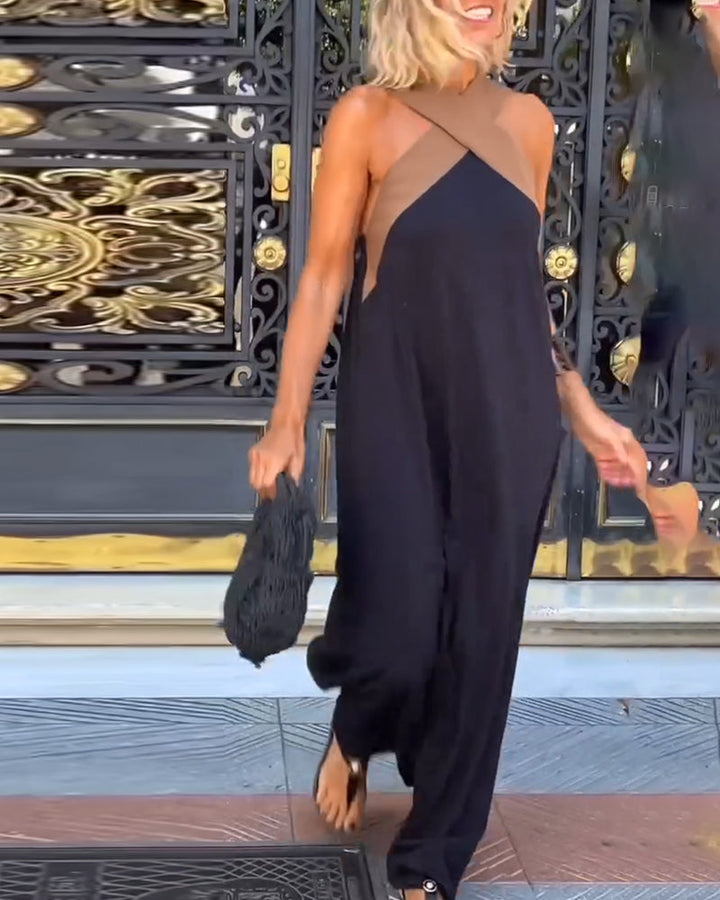 Giana - Vestido Elegante Sem Costas Com Decote Cruzado