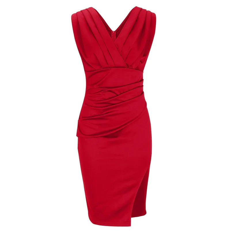 Gudrun - Vestido Justo Elegante E Cheio De Estilo