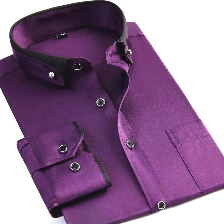 Abram - Camisa Clássica de Manga Comprida