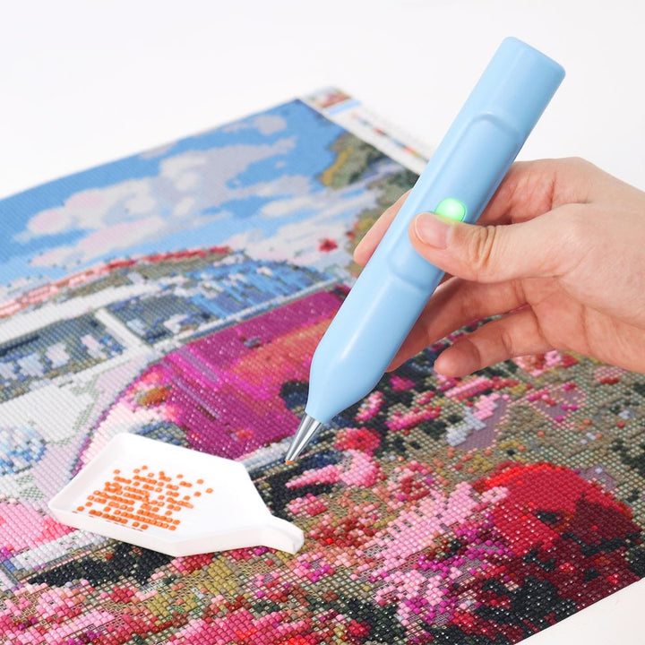 DazzleDot - Caneta de Pintura Eléctrica Com Diamantes 6 Cores
