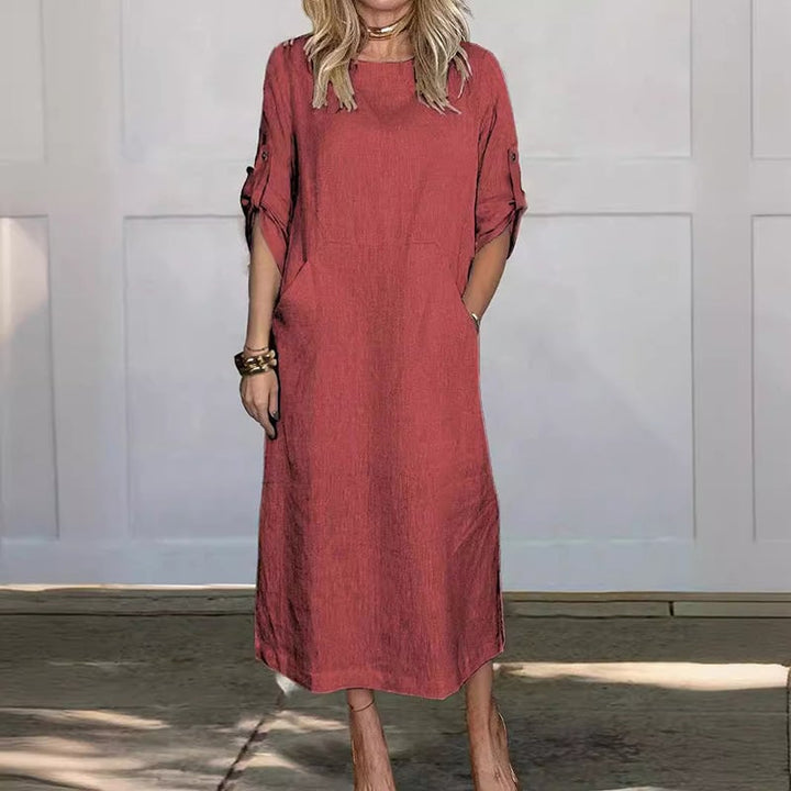 Ericka - Vestido Elegante Com Bolsos