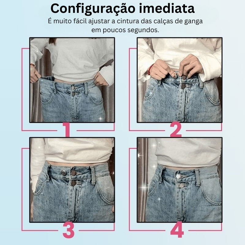 CinchPin - Fivela Ajustável Para Cintura Com Ajuste Perfeito