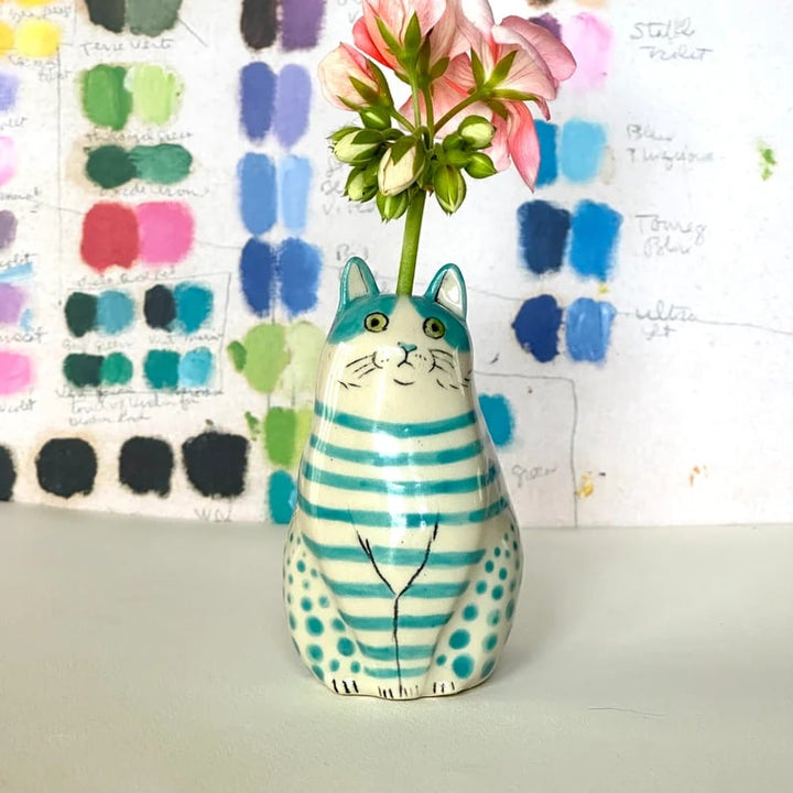 CatCraze - Coleção de Vasos Pintados à mão com Motivos Felinos