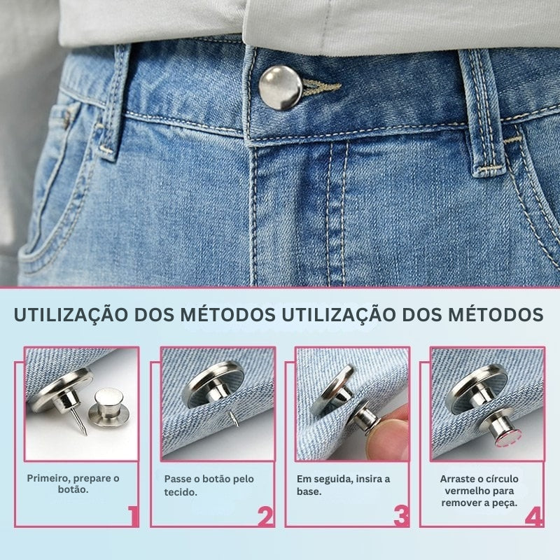 CinchPin - Fivela Ajustável Para Cintura Com Ajuste Perfeito