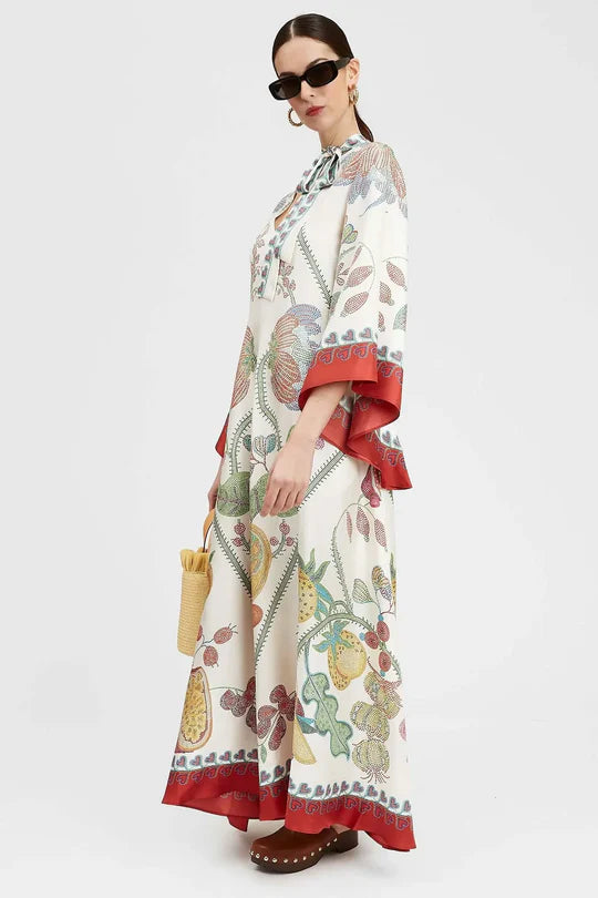 Elica - Vestido Maxi Estampado