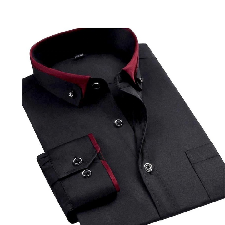 Abram - Camisa Clássica de Manga Comprida