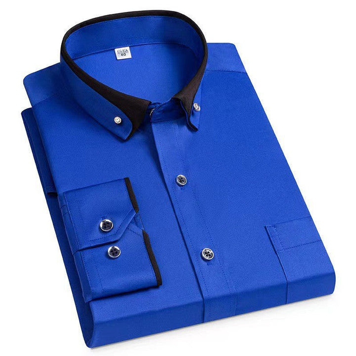 Abram - Camisa Clássica de Manga Comprida
