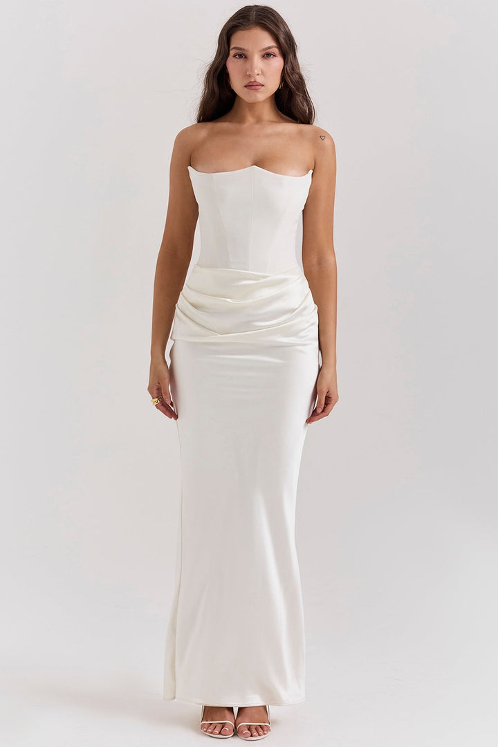 Alanis - Vestido Maxi Com Ombros à Vista
