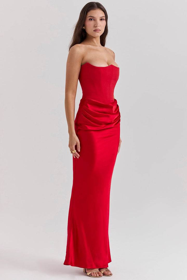 Alanis - Vestido Maxi Com Ombros à Vista