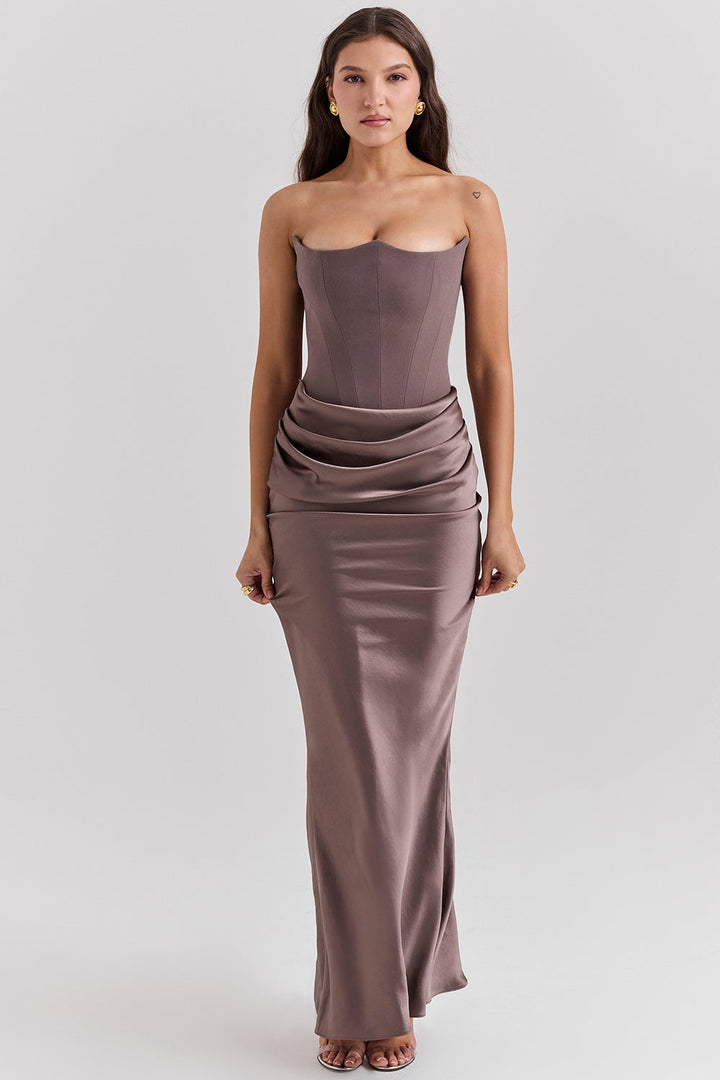 Alanis - Vestido Maxi Com Ombros à Vista