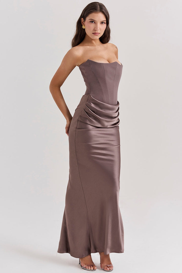 Alanis - Vestido Maxi Com Ombros à Vista