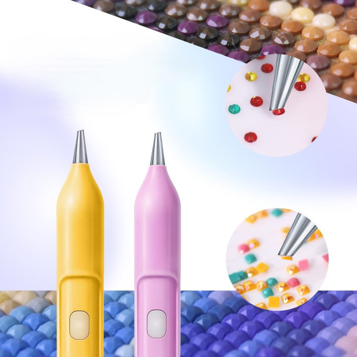 DazzleDot - Caneta de Pintura Eléctrica Com Diamantes 6 Cores